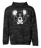 Black Camo Bear Midweight Hoodie