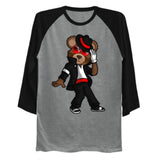 King of Pop Bear Baseball T-Shirt